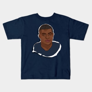 Mbappe in cartoon art Kids T-Shirt